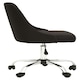 image 4 of Interiors by Premier Brent Black And Chrome Home Office Chair
