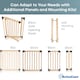 image 3 of Bettacare Wooden Multi Panel Flexible Pet Barrier, Natural Wood, up to 336cm Wide, Dog Barrier for Pets Dogs and Puppy Cream | Natural