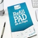 image 2 of A4 Narrow Feint and Margin Refill Pad (210x297mm)
