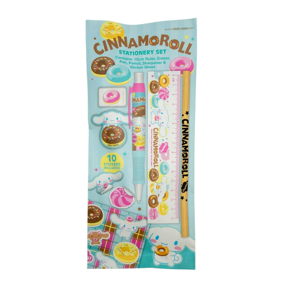 image 1 of Cinnamoroll Stationery Set (Pack of 6) - Multicoloured - One Size