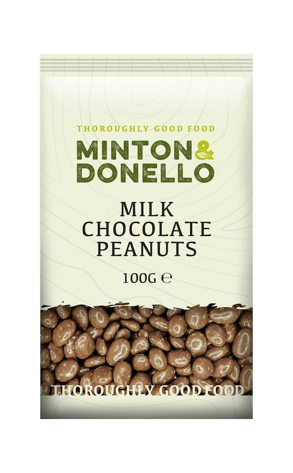 image 1 of Minton & Donello Milk Chocolate Peanuts 6 x 100g