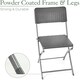 image 4 of Christow Folding Garden Chairs Rattan Effect Outdoor Camping Dining Set Of 2