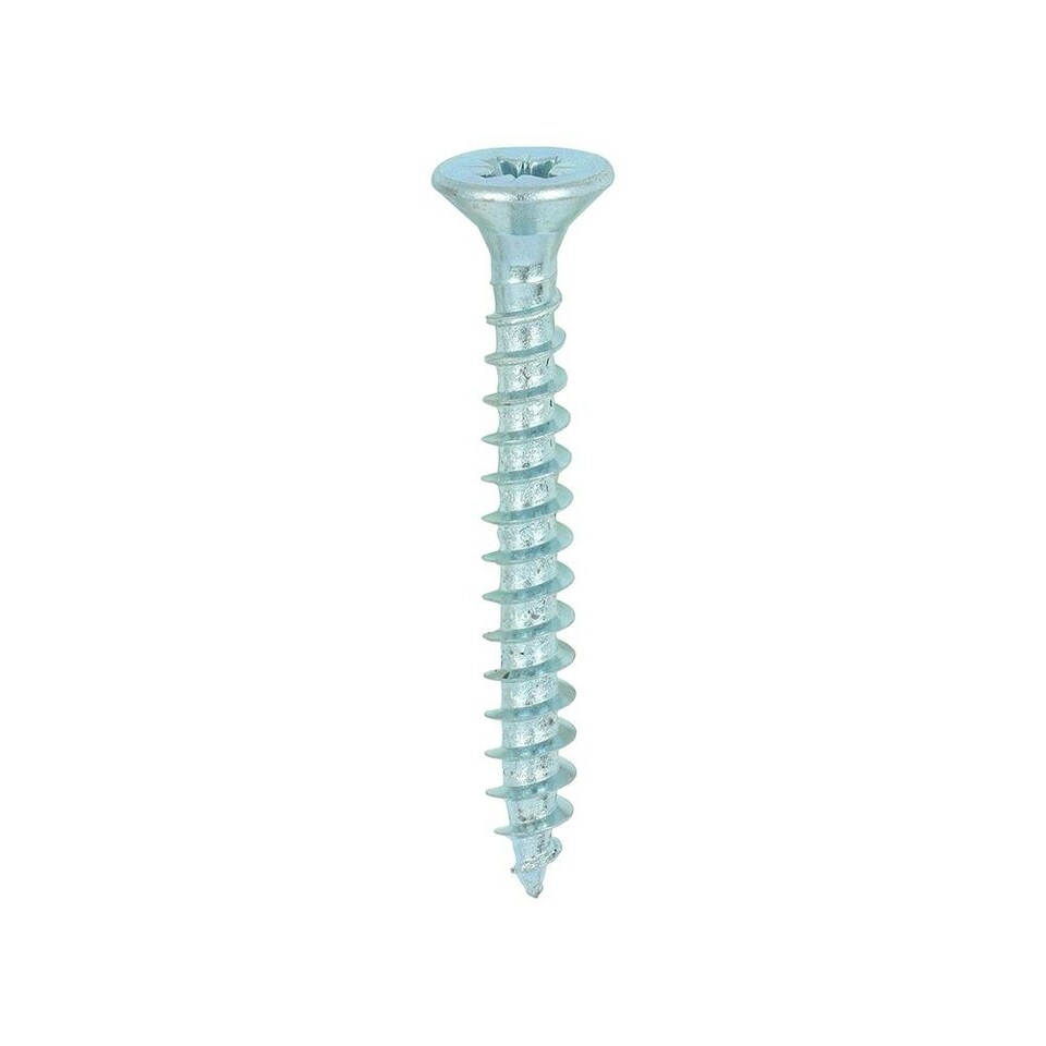 image 1 of Timco - Solo Chipboard & Woodscrews - PZ - Double Countersunk - Zinc (Size 6.0 x 50 - 200 Pieces)
