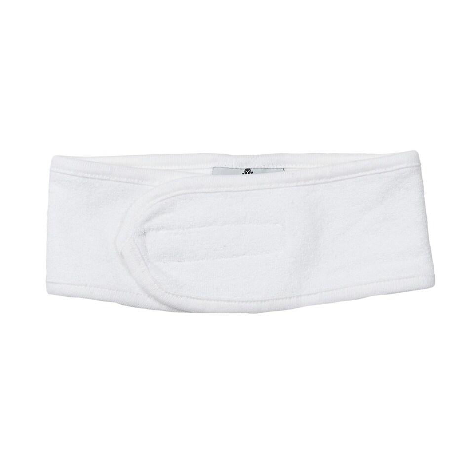 image 1 of Towel City Unisex Adult Beauty Hairband - White - One Size