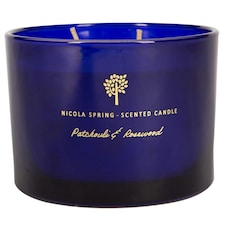 Nicola Spring Soy Wax Scented Candle - 350g - Patchouli & Rosewood