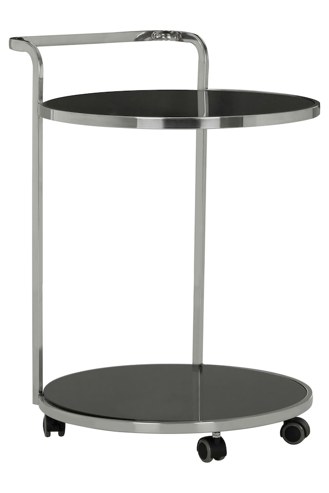 image 1 of Orsina Stylish 2 Tier Drinks Trolley, Durable Garden Drinks Trolley, Ample Storge Kitchen Storage Trolley On Wheels