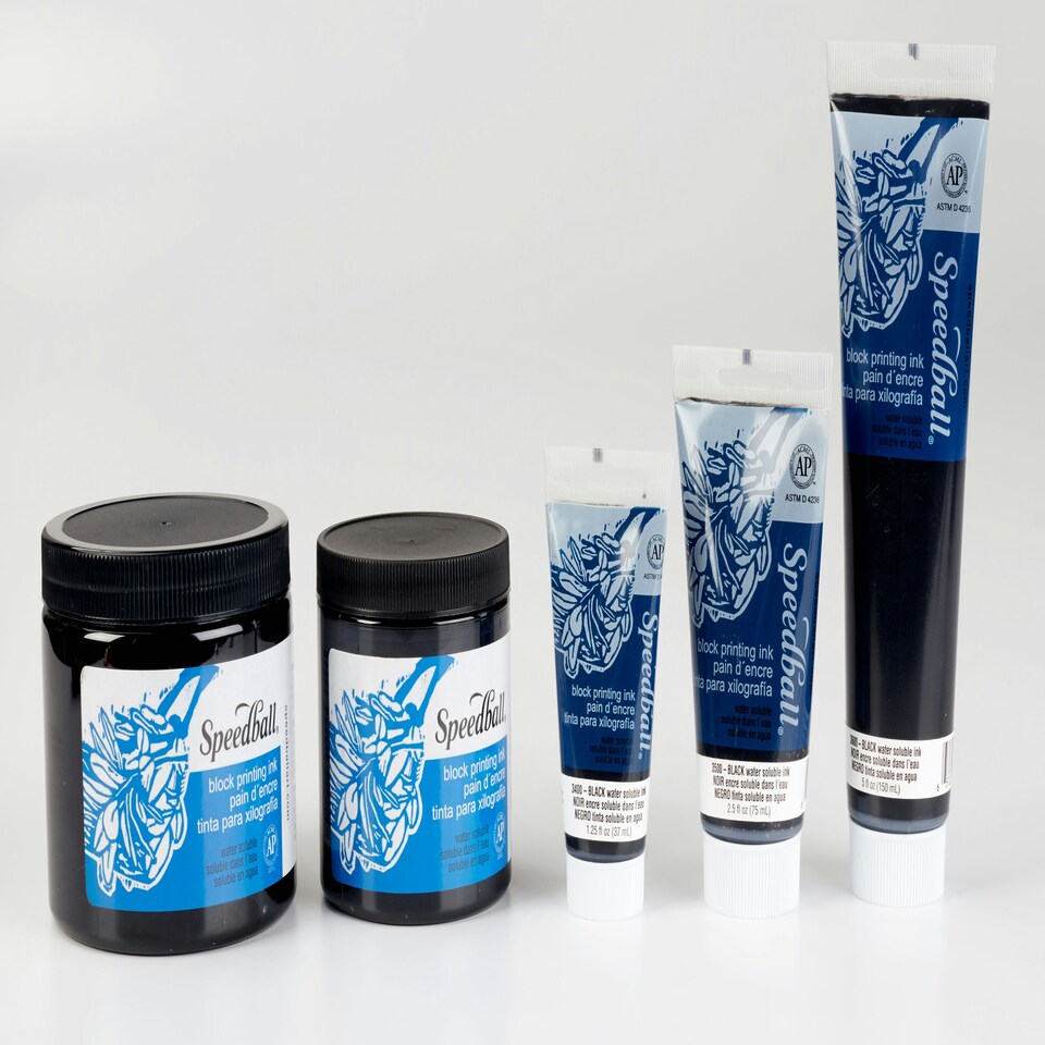 image 1 of Speedball Water-Soluble Block Ink, Black, 2.5oz