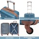 image 4 of Flight Knight Suitcase Set, Large Suitcase, Extra Large Suitcase, Cabin Suitcase 55x40x20cm - 60+ Airlines Approved - EasyJet, Jet2, Ryanair Priority Carry On Blue | Blue/Tan  | Large