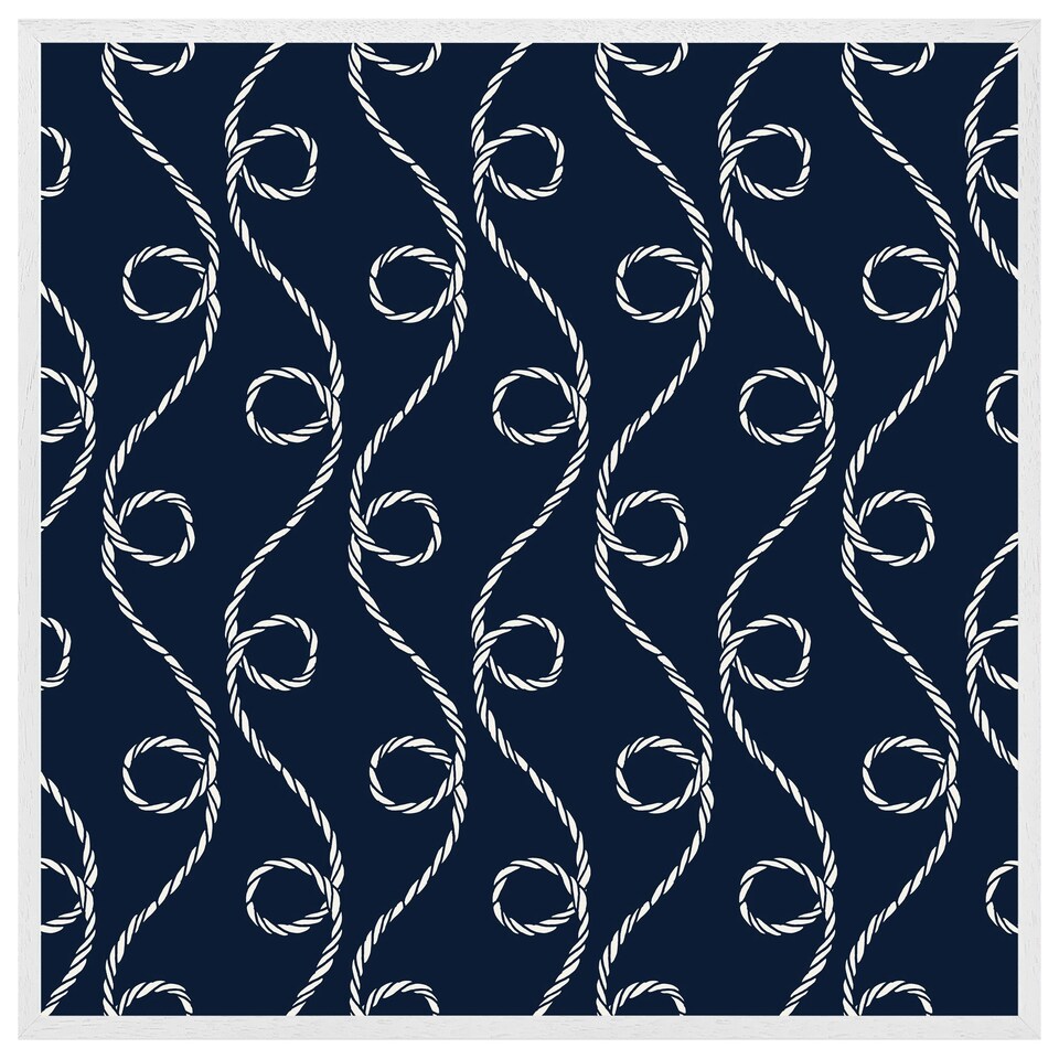 image 1 of Swirled rope (Picutre Frame) White | L