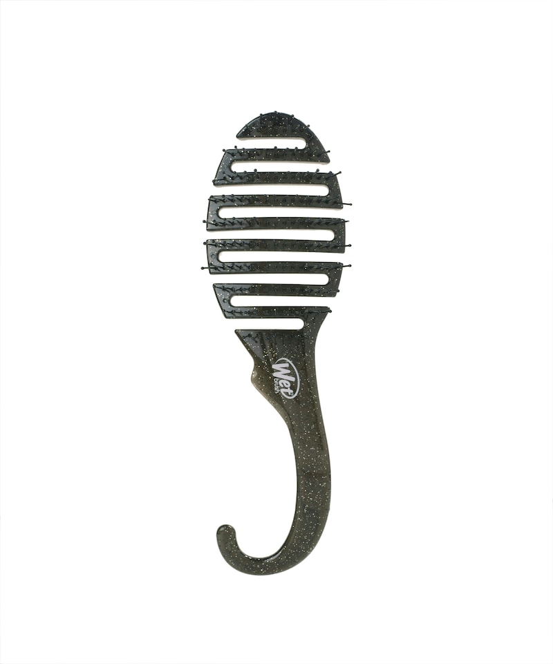 image 1 of WetBrush Shower Detangler, Intelliflex Bristles, Black Glitter