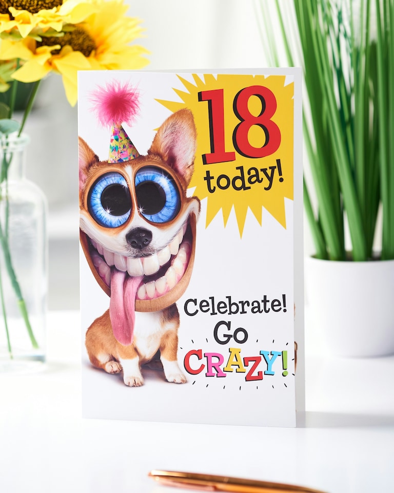 image 1 of 18th Birthday Card - Twisted Whiskers