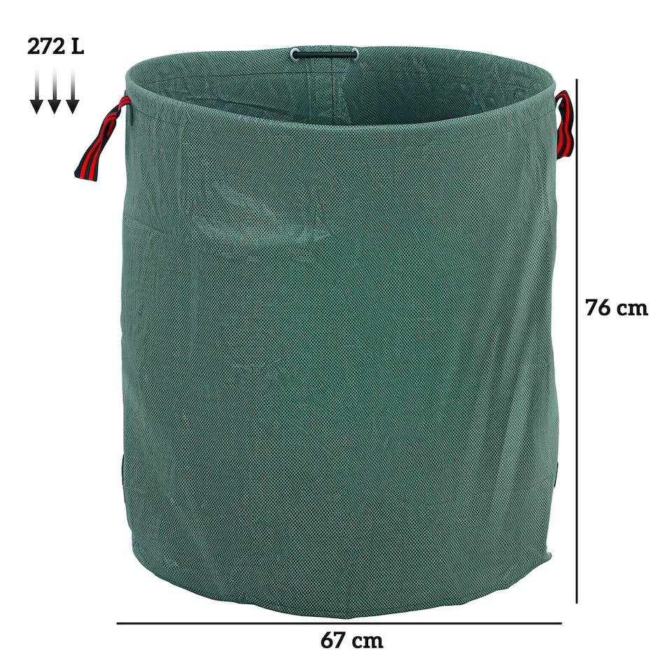 image 1 of Outsunny Garden Waste Bags, Foldable and Reusable Waste Sacks
