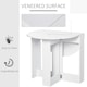 image 4 of HOMCOM Folding Dining Table Foldable Drop Leaf Dinner Table for Kitchen White