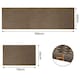 image 2 of Marlow 2PC Kitchen Mat Brown Non-Slip Woven Rubber Absorbent Floor Runner | Brown | Brown | One Size