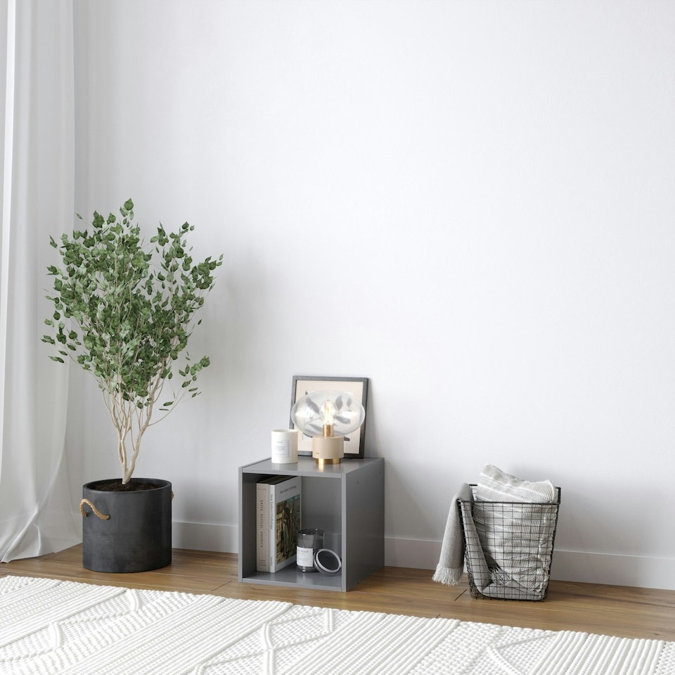 image 1 of Single Cube Shelving Unit Brown | Unit Colour: Beech
