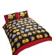 image 1 of Christmas Icons Polycotton Reversible Duvet Cover Set with Pillowcase | Multi | Single | 1