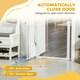 image 8 of PawHut 75-103 cm Pet Safety Gate Pressure Fit Stair w/ Small Door Double Locking