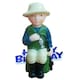 image 2 of Creative Fisherman Design Birthday Party Cake Topper - Green/Blue/Cream - One Size