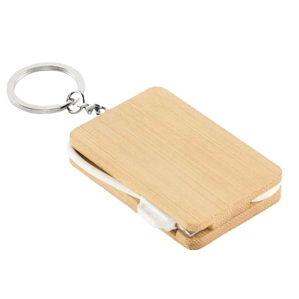 image 1 of MidOcean Bupow 2 in 1 Charging Cable - Wood - One Size