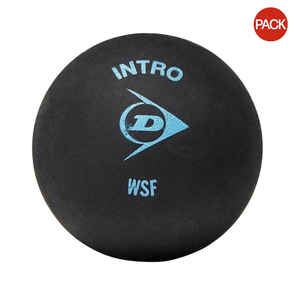 image 1 of Dunlop Intro Squash Balls (Pack of 12) - Black - One Size