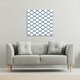 image 2 of Navy Chainlink Rope (Canvas Print) 114 x 114 x 4cm