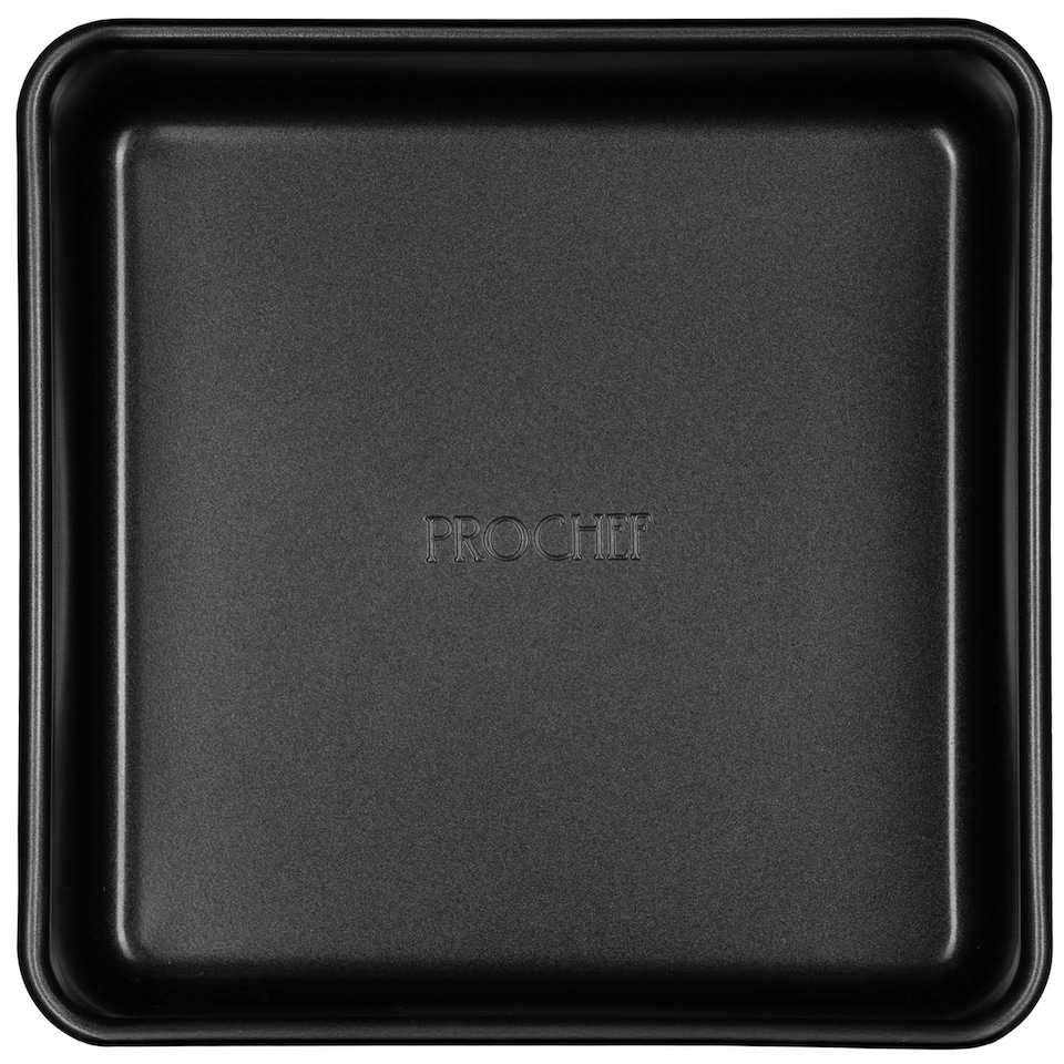 image 1 of Prochef 22cm Deep Square Non-Stick Cake Tin Black