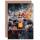 image 1 of Race Car Motorsport Fan for Husband Him Dad Fathers Day Greeting Card