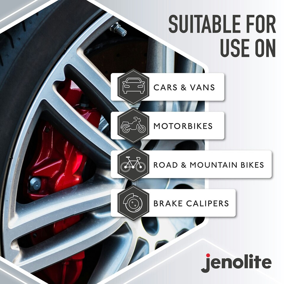 image 1 of Jenolite High Gloss Brake Caliper Paint - Black - 400ml -3-Pack