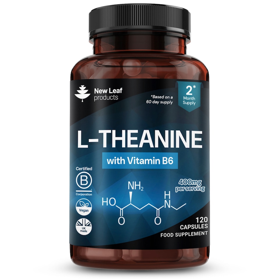 image 1 of L-Theanine Plus Vitamin B6 High Strength 400mg Capsule