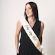 image 2 of Happy 40th Birthday Cream & Black Elegant Milestone Paper Sash Cream | One Size