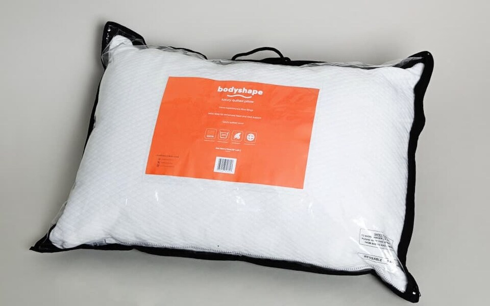 image 1 of SleepSoul Heaven 1000 Pocket Gel Mattress and Bodyshape Pillow Double | White | Double | 1