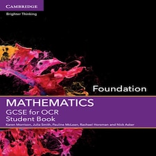 Gcse Mathematics For Ocr Foundation Student Book Gcse Mathematics Ocr