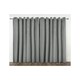 image 7 of Deco Lined Eyelet Geometric Curtains 168cm x 137cm Silver