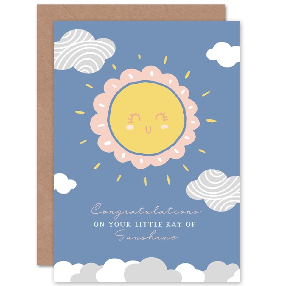 image 1 of Little Sunshine Congratulations New Baby Card
