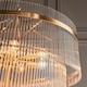 image 5 of Marietta Pendant Ceiling Light Antique Brass Plate, Clear Glass, 16x E14