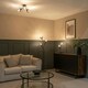 image 2 of ValueLights Aria Black Metal 2 Way Bedside Table Lamp with Smoked Glass Lampshades - Bulbs Included