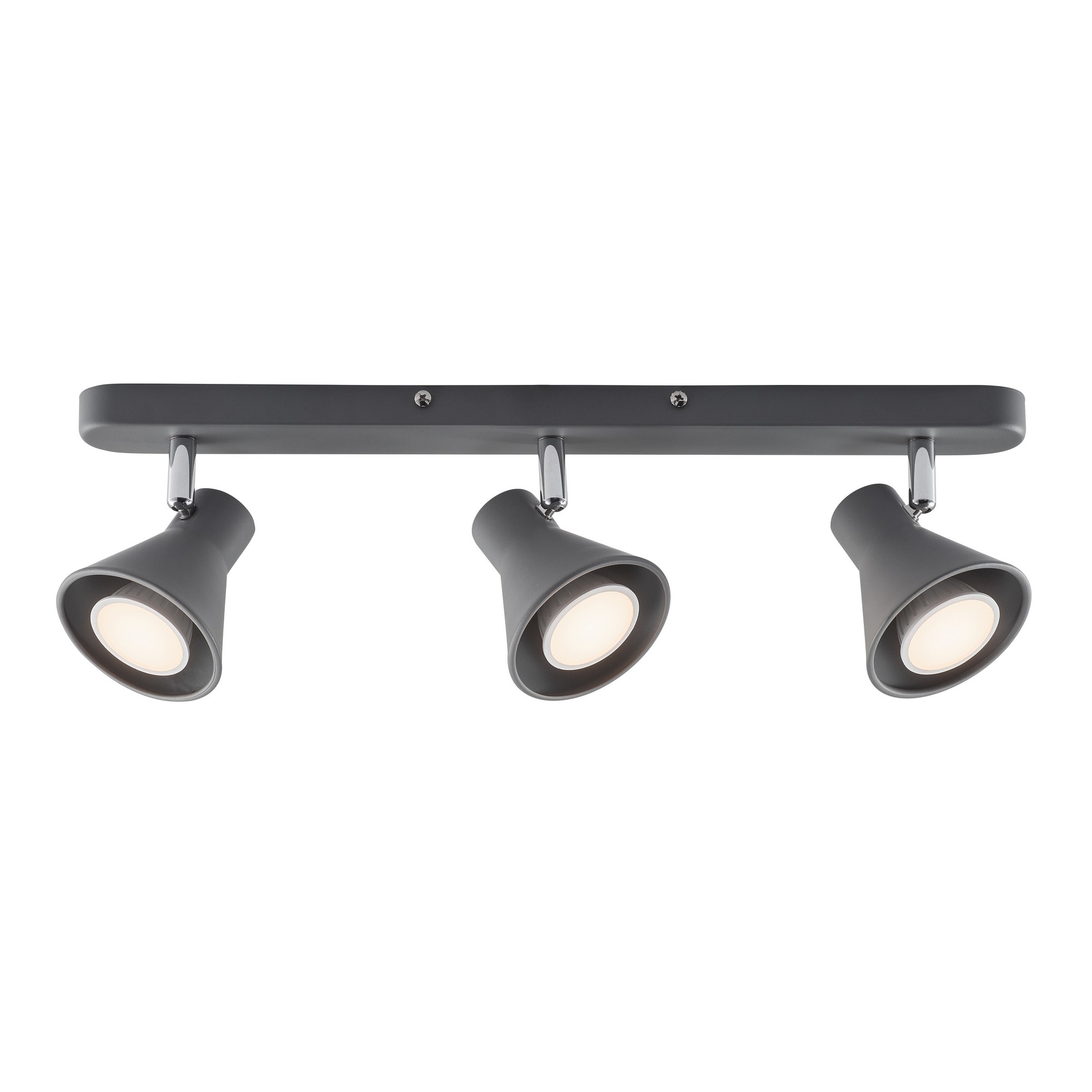 Nordlux Eik Indoor Spot Light Grey Metal GU10 Adjustable Head - Mains Powered, IP20