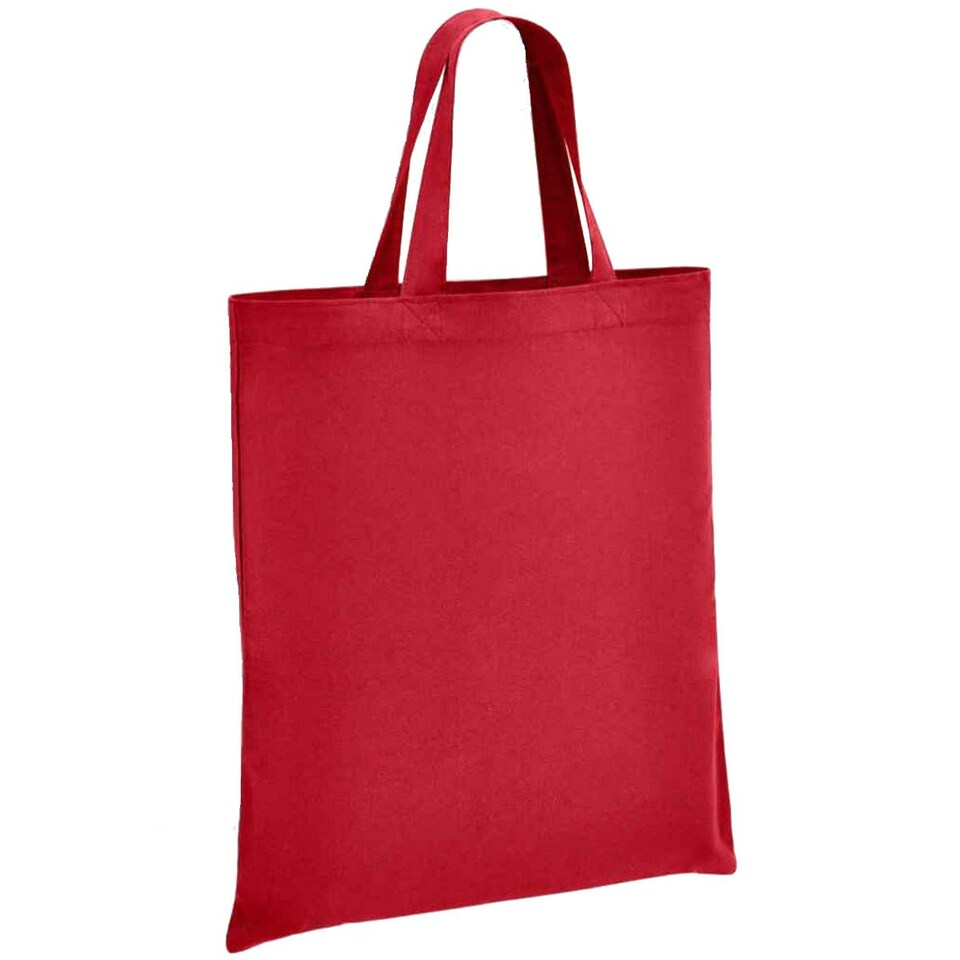 Brand Lab Cotton Short Handle Tote Bag - Red - One Size Red