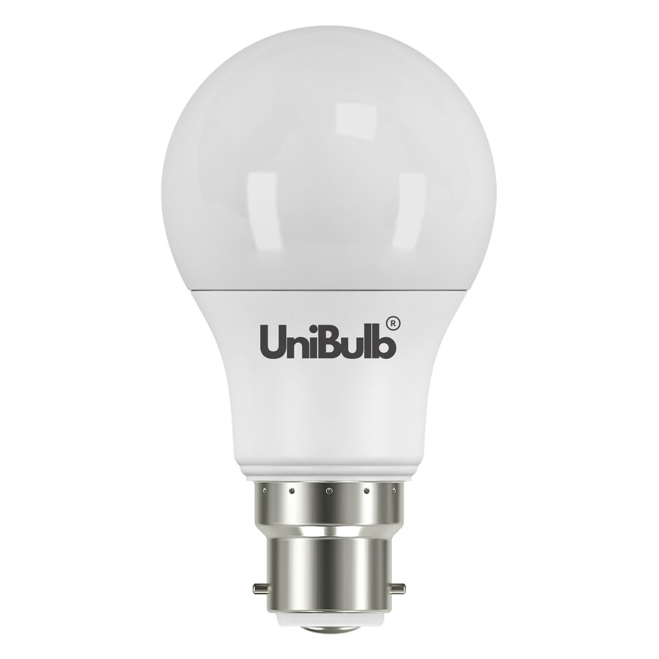 image 1 of UniBulb LED GLS B22 806lm 7.3W 6500K (Daylight) Light Bulb - Pack of 4