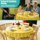 image 8 of Disposable Plastic Table Cover, Waterproof Tablecloth - 84 Inch