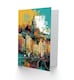 image 2 of Nottingham City Modern Colourful Cityscape Good Luck Greeting Card