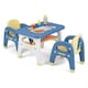 image 1 of COSTWAY 3 Pcs Kids Table and Chair Set Toddler Activity Writing Table Set Arts & Crafts