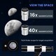 image 5 of Outsunny Astronomy Telescope for Adults and Beginners, 80 mm Aperture Portable Refractor Telescope with 40X/16X Magnification, Adjustable Tripod, Alt-Azimuth Mount, Carry Bag for Travel, White