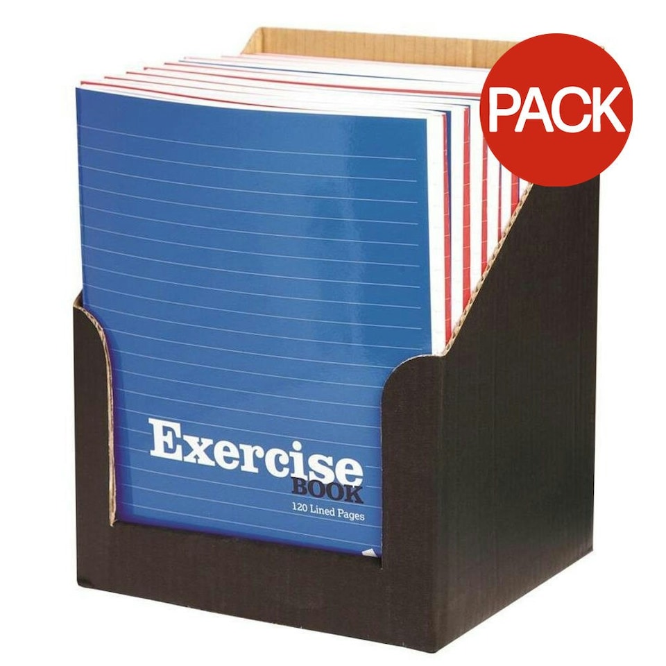 Silvine Exercise Ruled Notebook (Pack of 18) - Multicoloured - 203mm x 165mm
