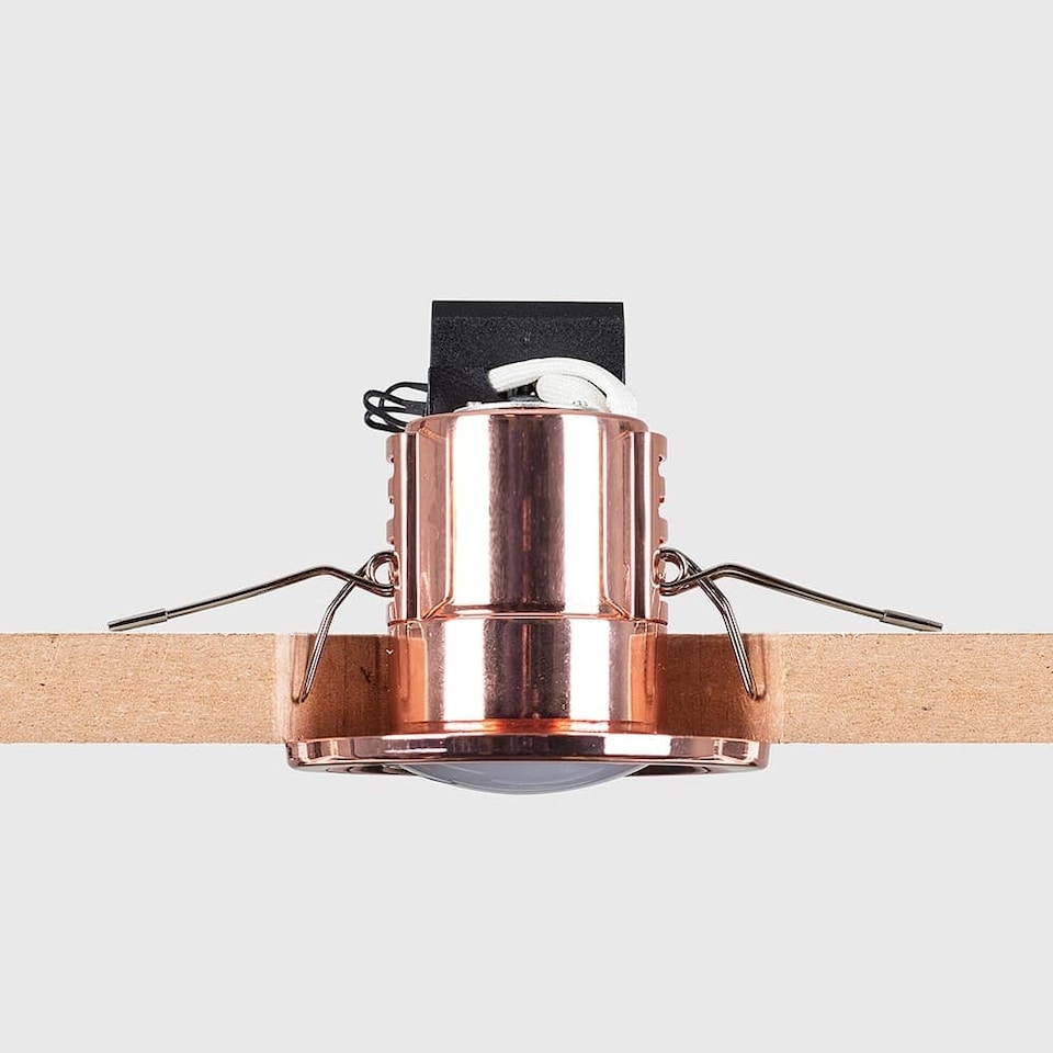 image 1 of ValueLights Downlight Fire Rated Copper Ceiling Light Fitting Single Pack