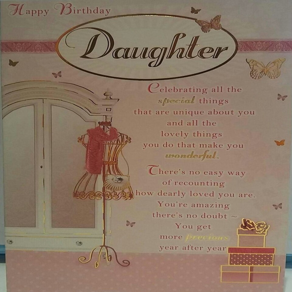 image 1 of Happy Birthday Daughter Greeting Card