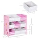 image 5 of ZONEKIZ Storage Unit W 9 Removable Storage Baskets for Nursery Playroom, Pink | Pink