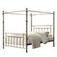 image 1 of Welwyn Vintage Victorian 4 Poster Antique Brass Metal Bed Frame (Double)