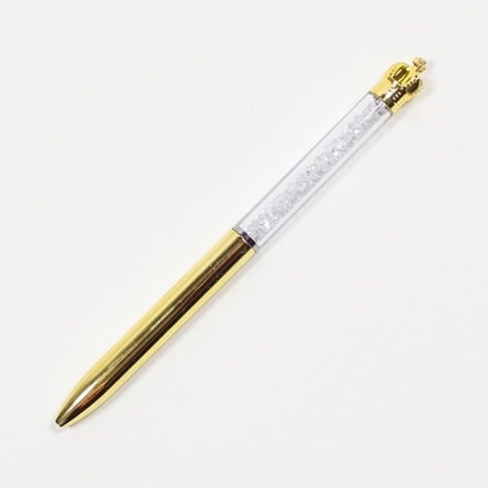 Gold Crown Topper Luxury Metallic Pen