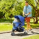 image 2 of PawHut Pet Stroller Pushchair Carrier for Cat Puppy with 3 Wheels Blue